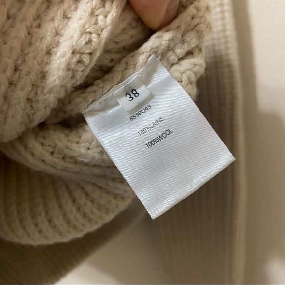 CARVEN Criss Cross Sweater in ivory - Picture 6 of 8